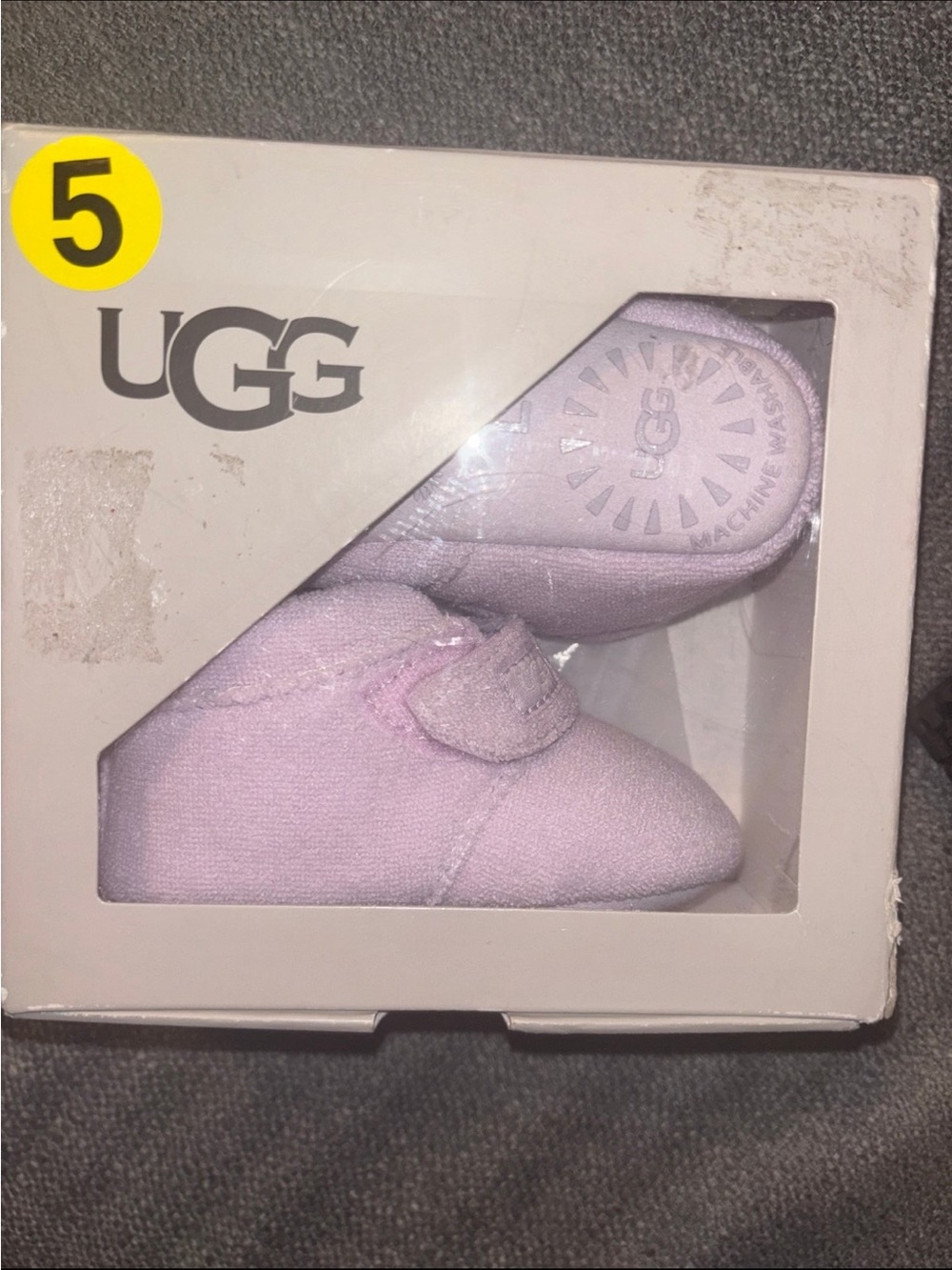 UGG Baby Soft Light Pink Moccasin Booties